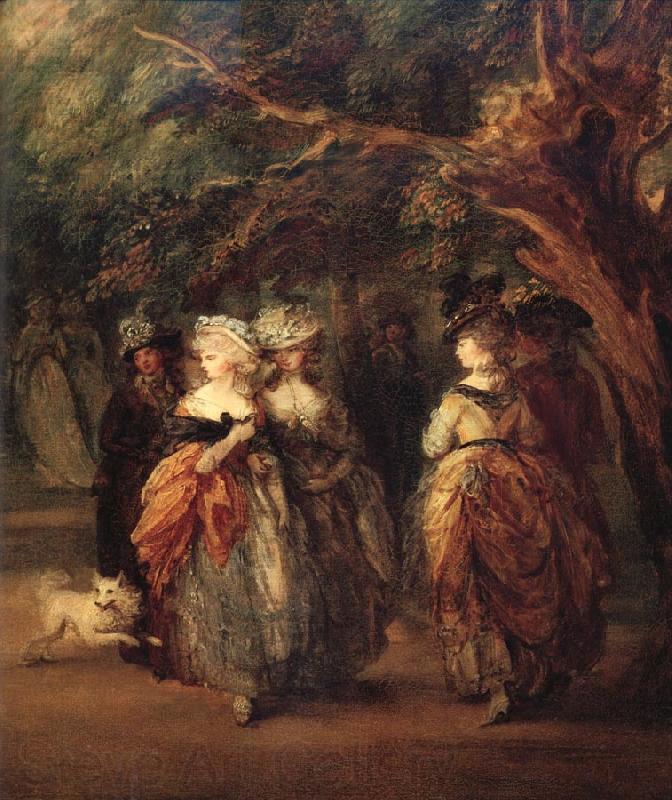 Thomas Gainsborough Details of The mall in St.James's Park France oil painting art